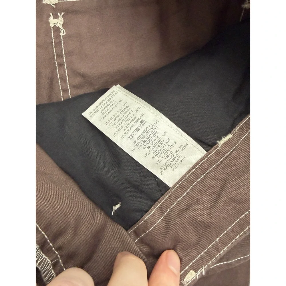 True Religion Cargo Pants Bracken Brown Light Brown Stitch Mens 36x32 NEW $169
